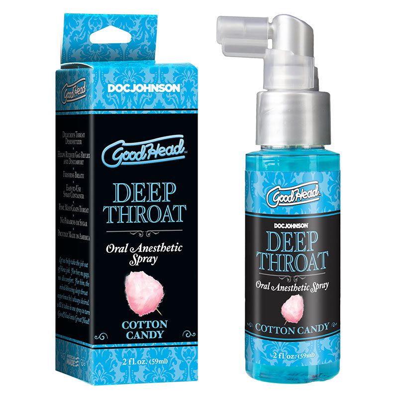 GoodHead Deep Throat Spray - Cotton Candy Flavoured Deep Throat Spray - 59 ml Bottle