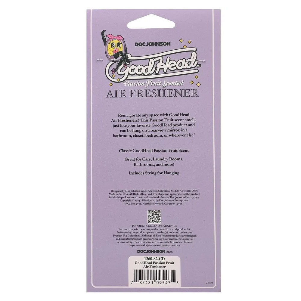 GoodHead Air Freshener - Passion Fruit - Passion Fruit Scented Air Freshener