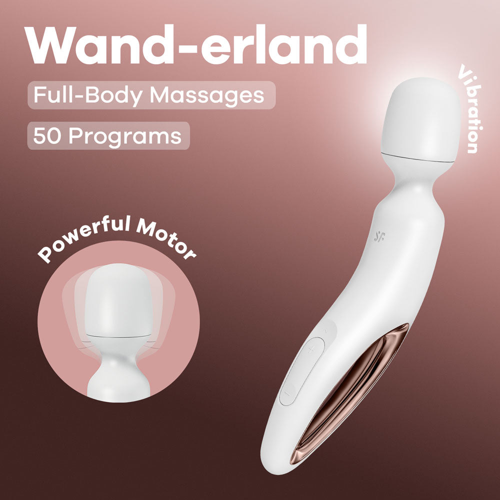Satisfyer Wand-erland - - /Rose Gold USB Rechargeable Massage Wand