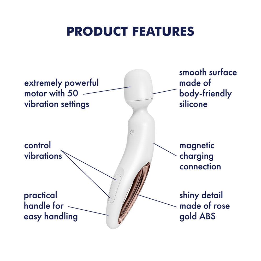 Satisfyer Wand-erland - - /Rose Gold USB Rechargeable Massage Wand