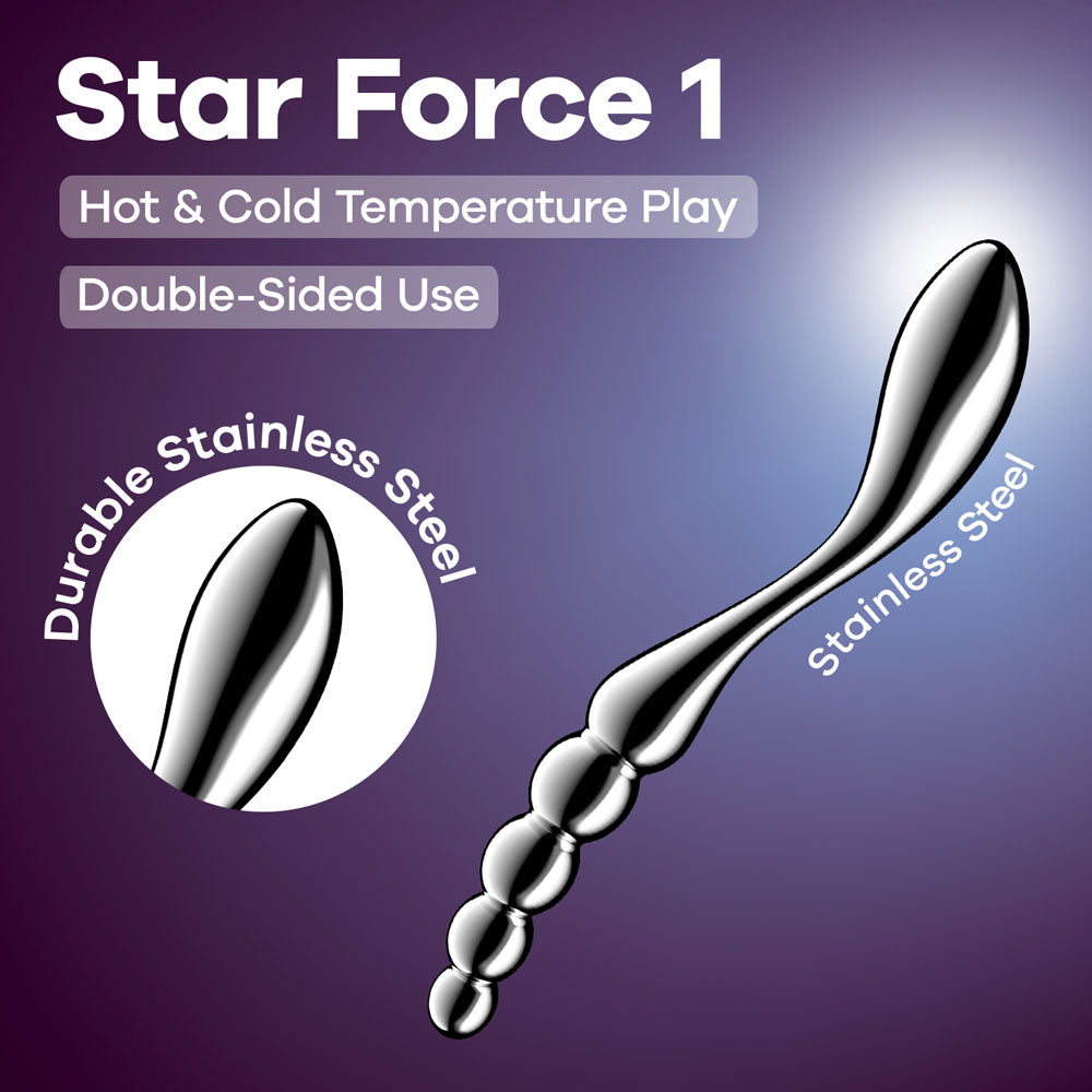 Satisfyer Star Force 1 - Steel 21 cm Dildo