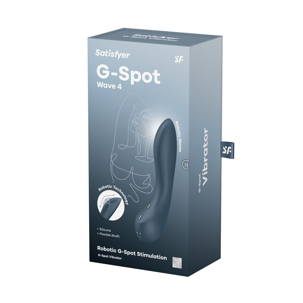 Satisfyer G-Spot Wave 4 - Dark 21 cm USB Rechargeable Vibrator with Robotic G-Spot Stimulation