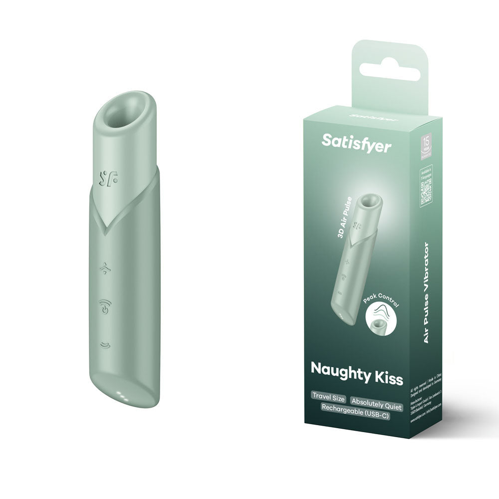 Satisfyer Naughty Kiss - Mint USB Rechargeable Air Pulse Stimulator