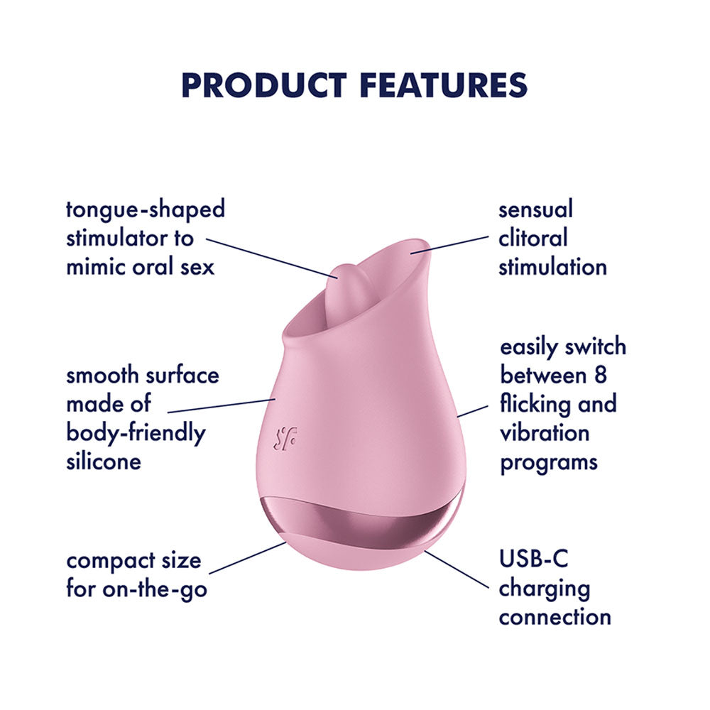 Satisfyer Tongue Player -  USB Rechargeable Flicking Stimulator