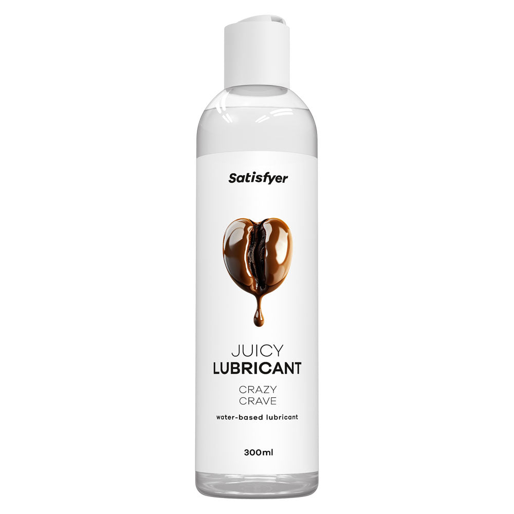 Satisfyer Juicy Lubricant 300 ml Crazy Crave - Coffee Scented Water Based Lubricant - 300 ml Bottle