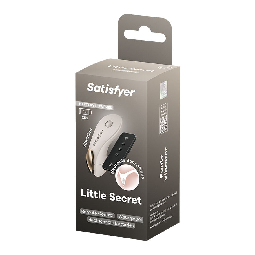 Satisfyer Little Secret - Battery Series - Beige Panty Vibrator with Remote