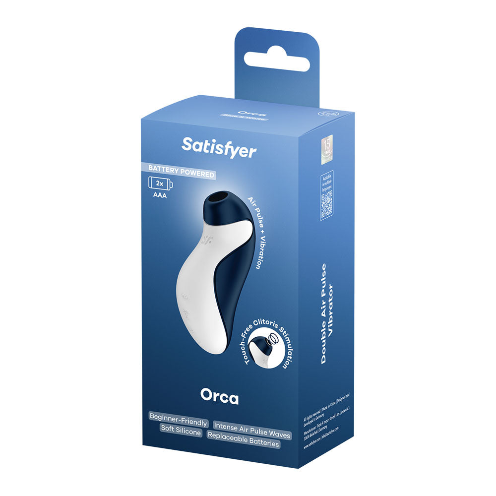 Satisfyer Orca - Battery Series - Navy Air Pulse Clitoral Stimulator
