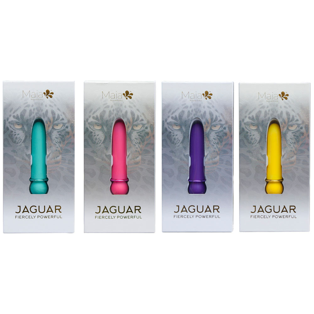 Maia JAGUAR Display - Rechargeable Bullets - Display of 4 Colours x 3 each with Tester