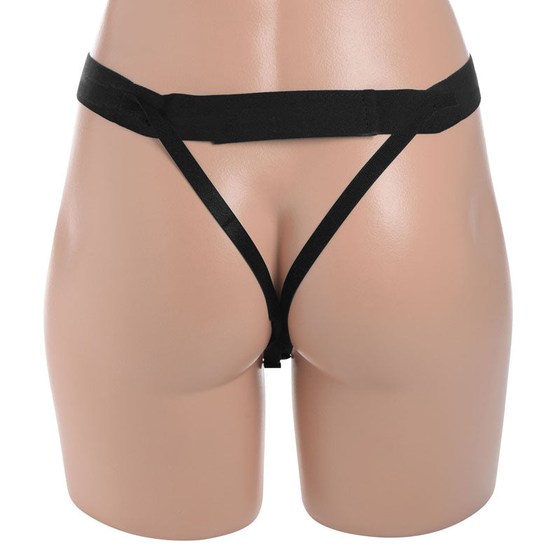 Size Matters Silicone Dildo Strap-On - 15.2 cm Hollow Strap-On