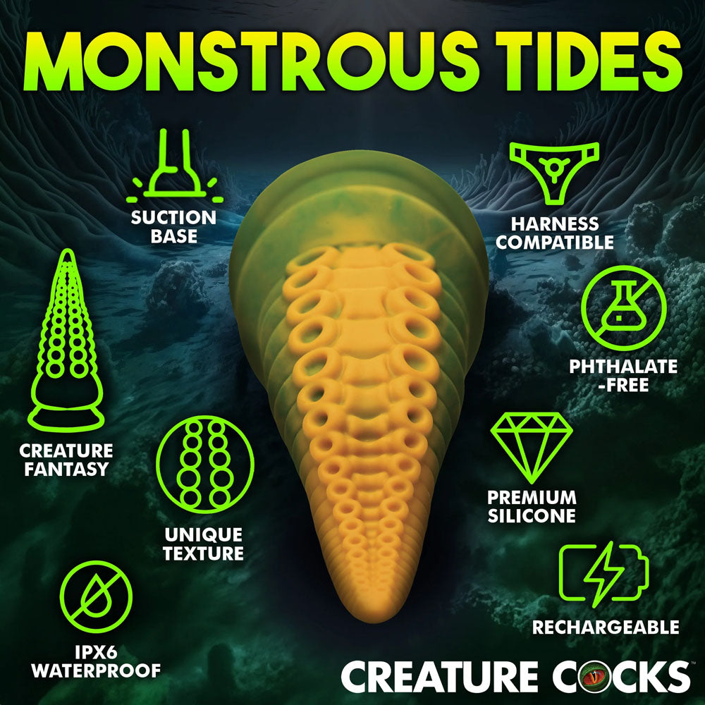 Creature Cocks Monstropus 2.0 Vibrating Tentacled Monster Silicone Dildo