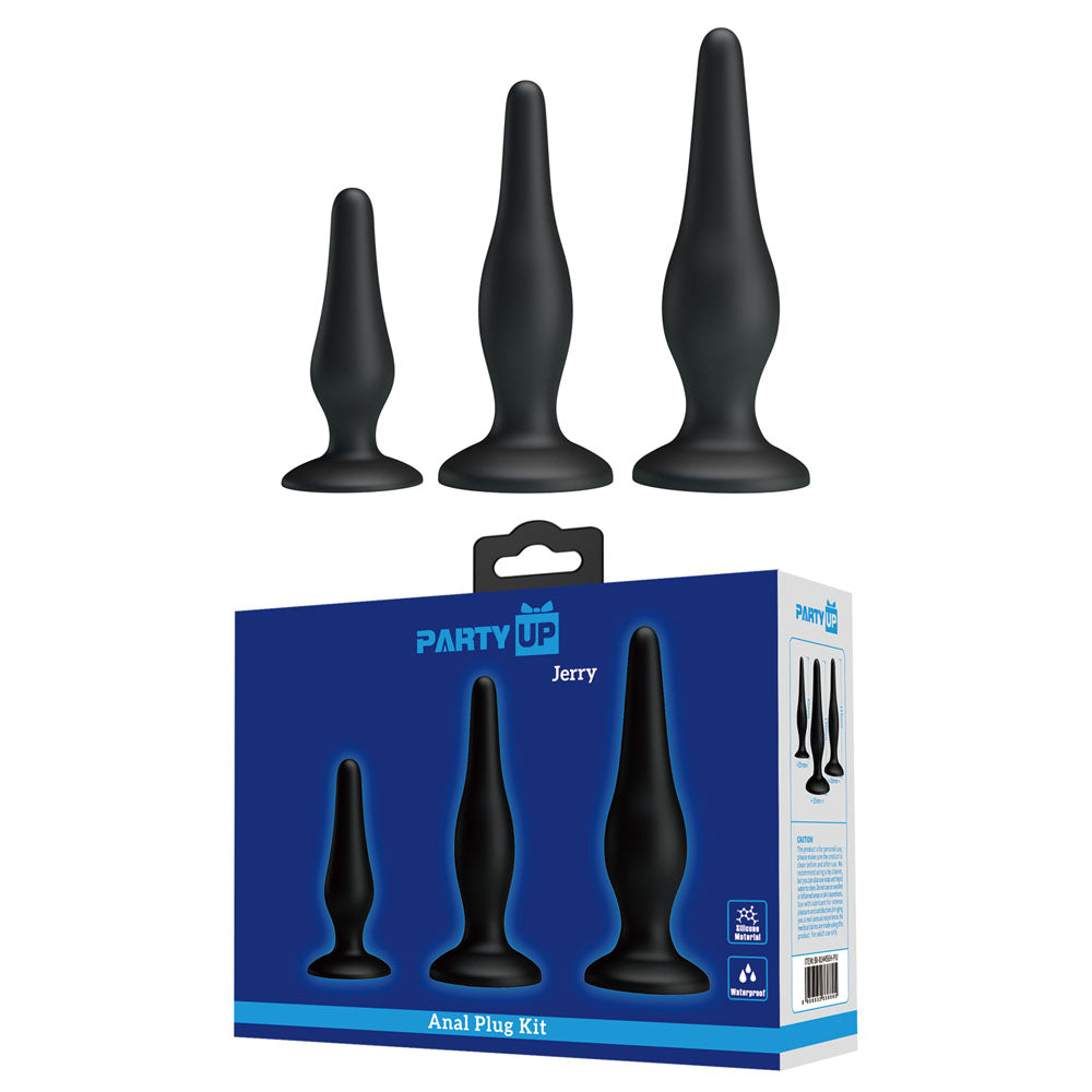 Party Up JERRY Butt Plug Set - Butt Plugs - Set of 3 Sizes