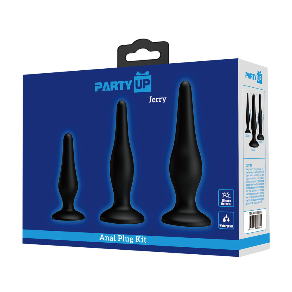 Party Up JERRY Butt Plug Set - Butt Plugs - Set of 3 Sizes