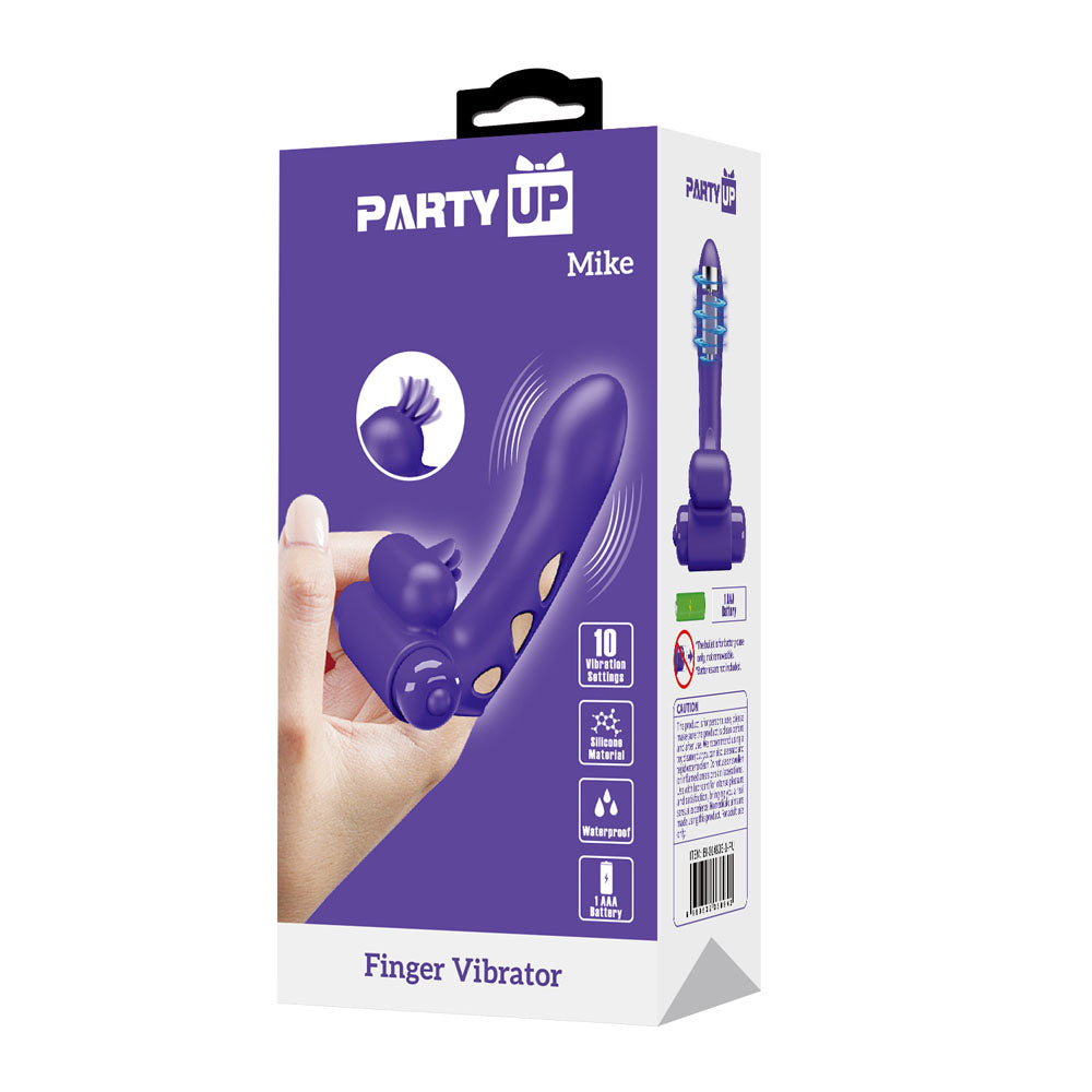 Party Up MIKE Finger Vibe - - Vibrating Finger Vibrator