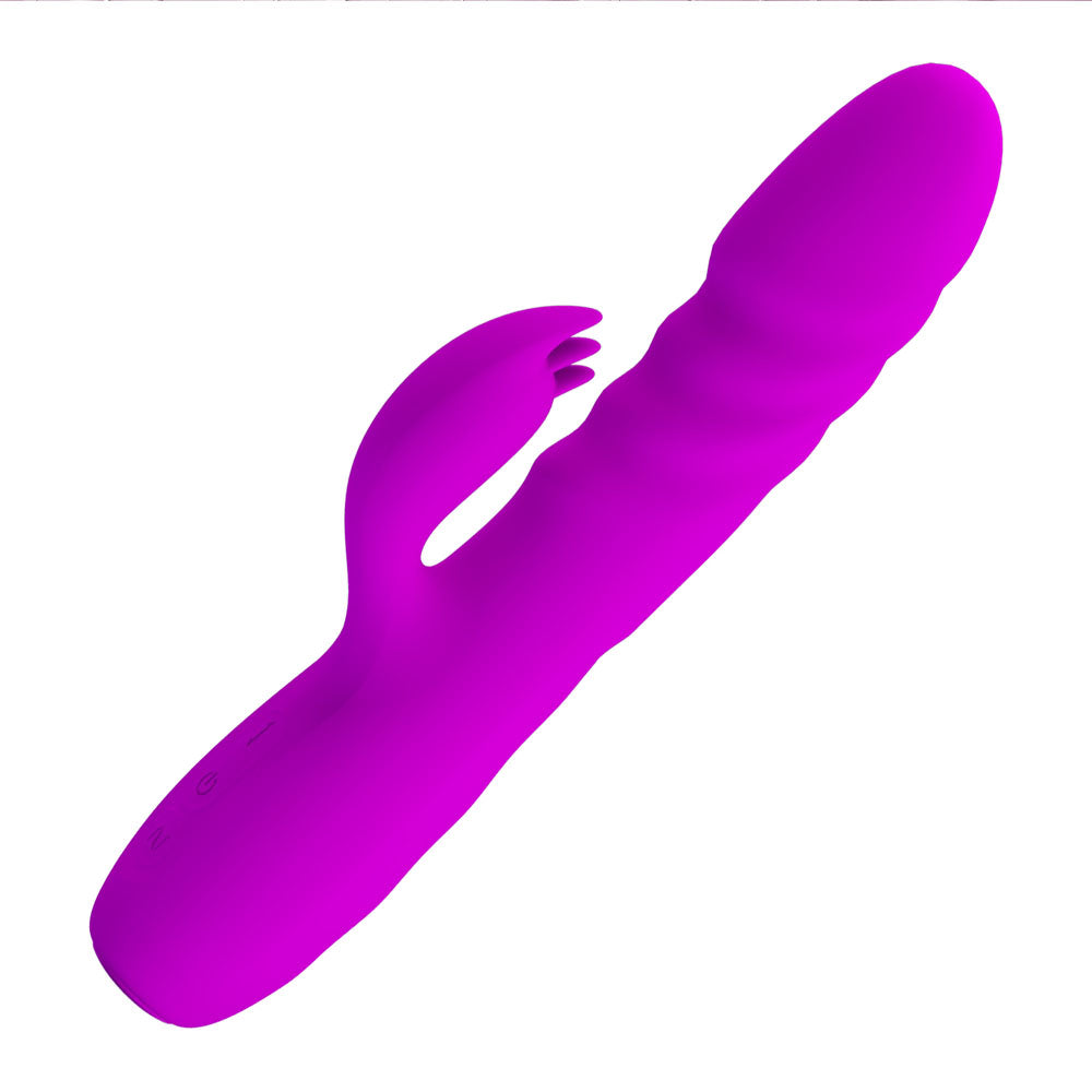Party Up BOB Thrusting Vibe - - 25 cm USB Rechargeable Thrusting Rabbit Vibrator
