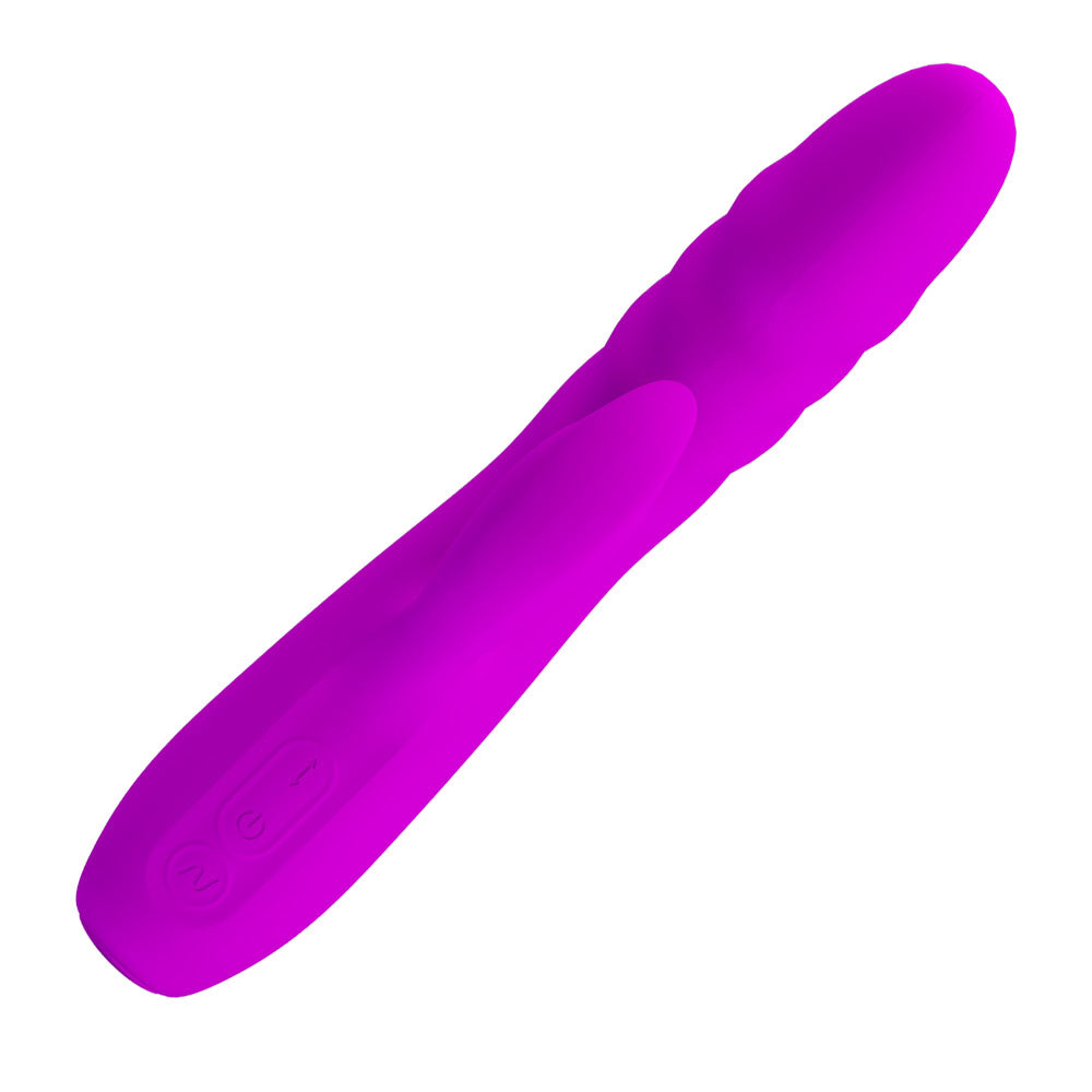 Party Up BOB Thrusting Vibe - - 25 cm USB Rechargeable Thrusting Rabbit Vibrator