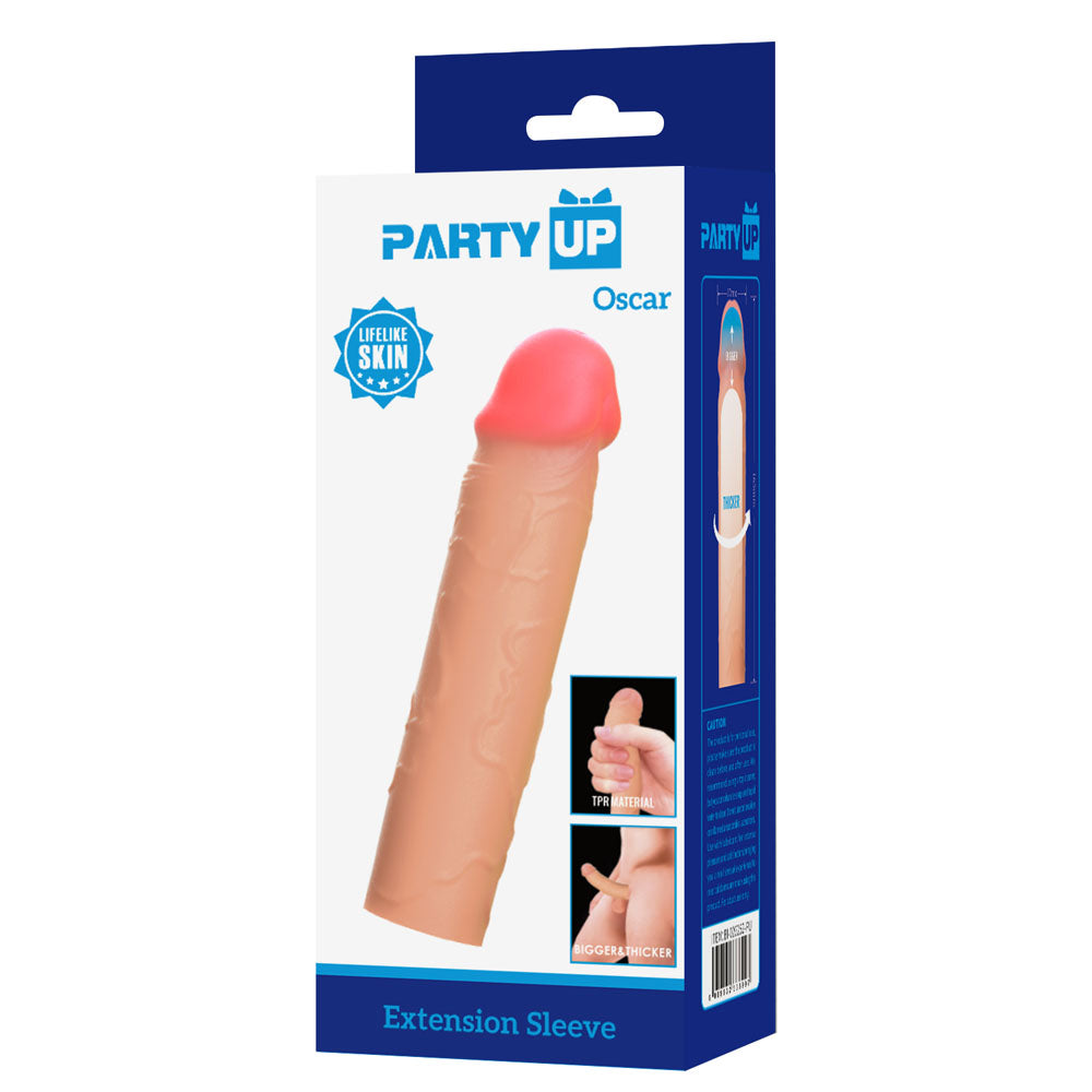 Party Up OSCAR 1 Inch Extender Sleeve - 1 Inch Penis Extender Sleeve