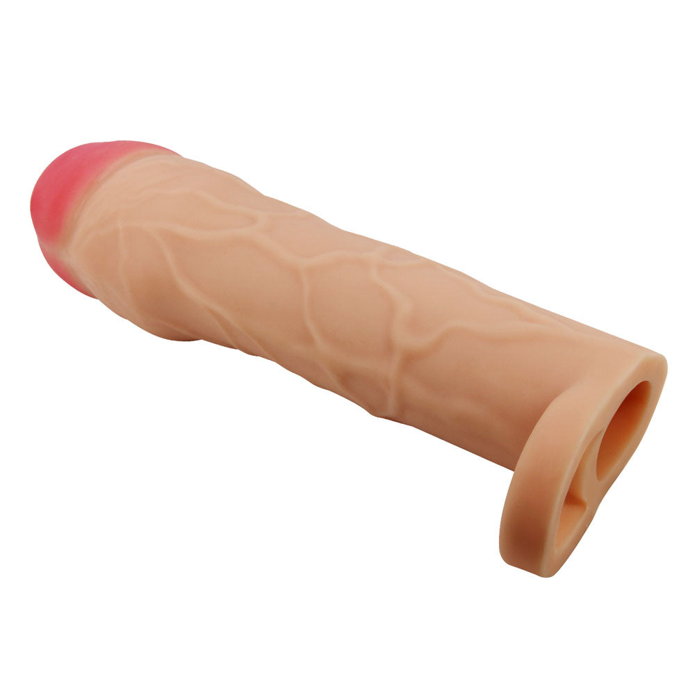 Party Up PATRICK 2 Inch Extender Sleeve - 2 Inch Penis Extender Sleeve with Ball Strap