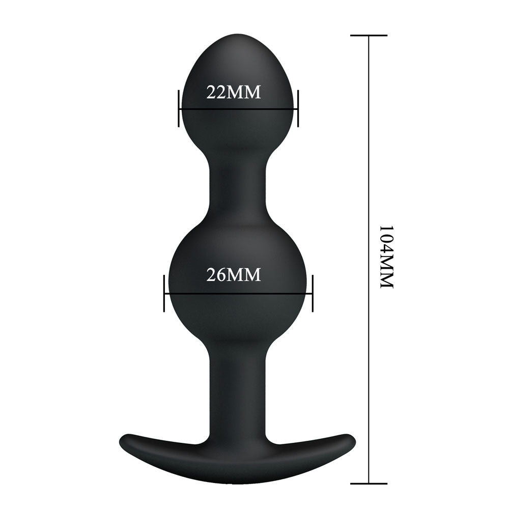 Party Up JAMES Anal Bead Plug - 10.4 cm Beaded Butt Plug