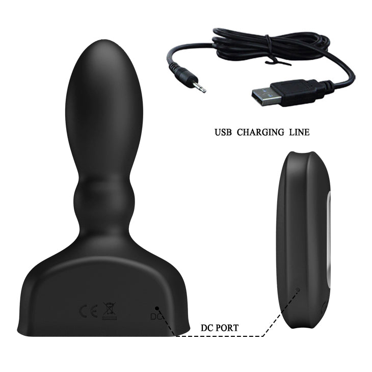 MR PLAY Inflatable Anal Plug - USB Rechargeable Inflatable Anal Plug with Wireless Remote