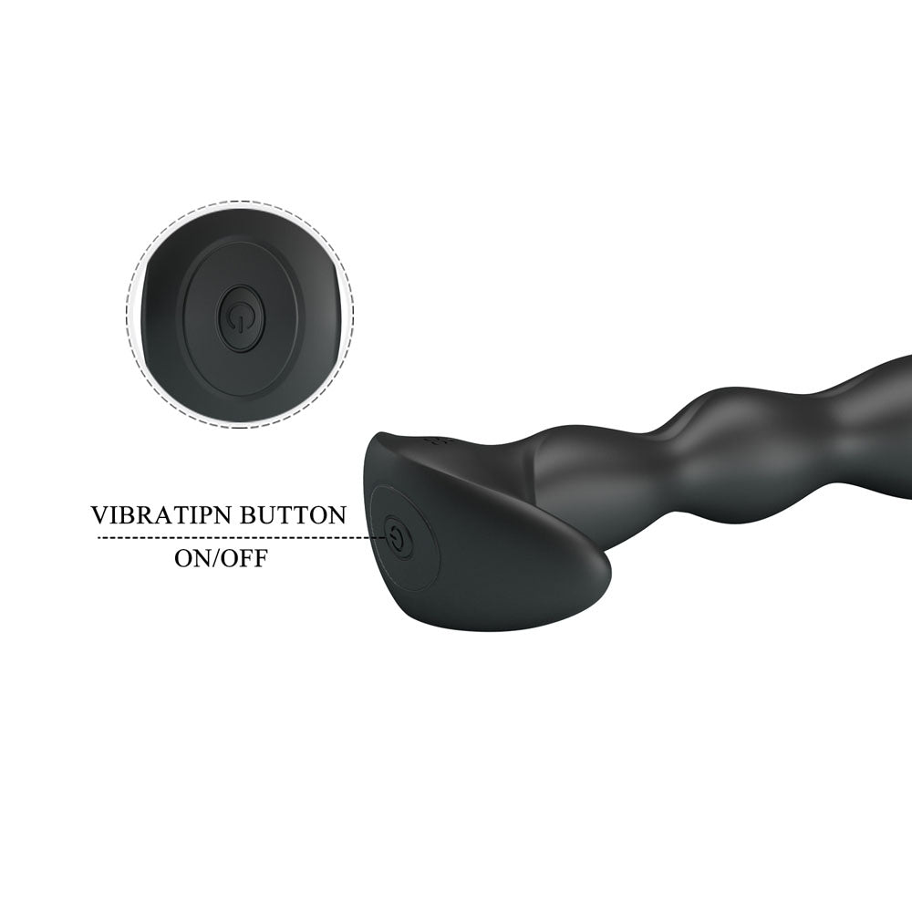 Party Up JIM Vibrating Plug - 14.5 cm USB Rechargeable Vibrating Butt Plug
