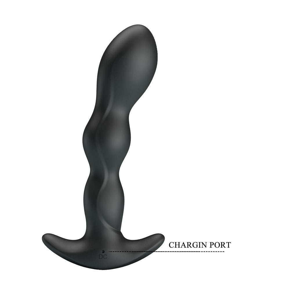 Party Up JIM Vibrating Plug - 14.5 cm USB Rechargeable Vibrating Butt Plug