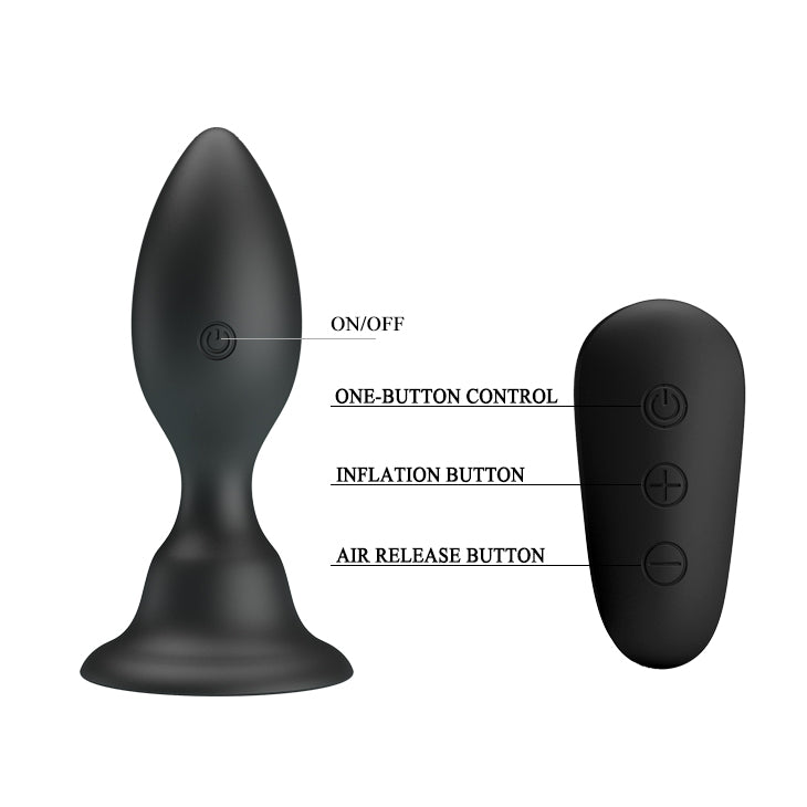 MR PLAY Vibrating Anal Plug - 10.8 cm USB Rechargeable Vibrating Butt Plug with Remote