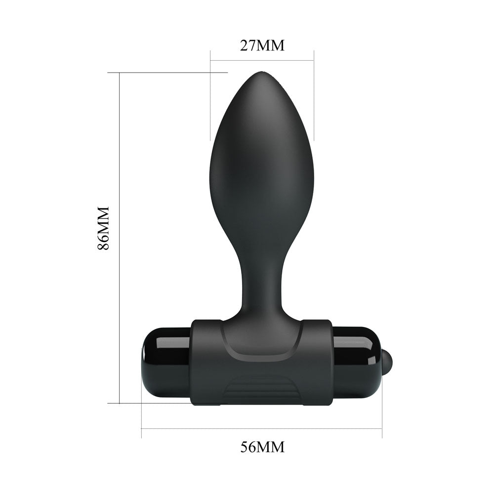 Party Up KEN Vibrating Butt Plug - 8.6 cm Vibrating Butt Plug