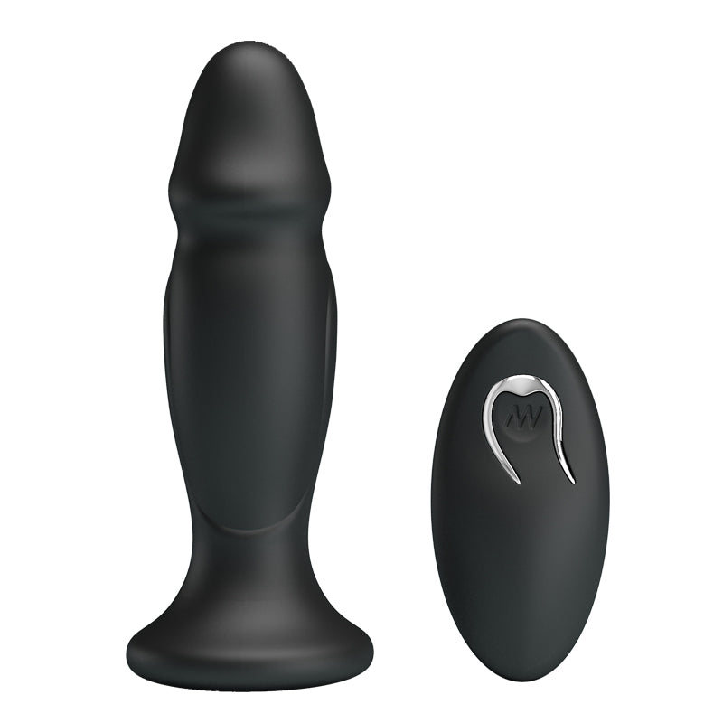 MR PLAY Powerful Vibrating Anal Plug -  12.4 cm USB Rechargeable Vibrating Anal Plug with Remote
