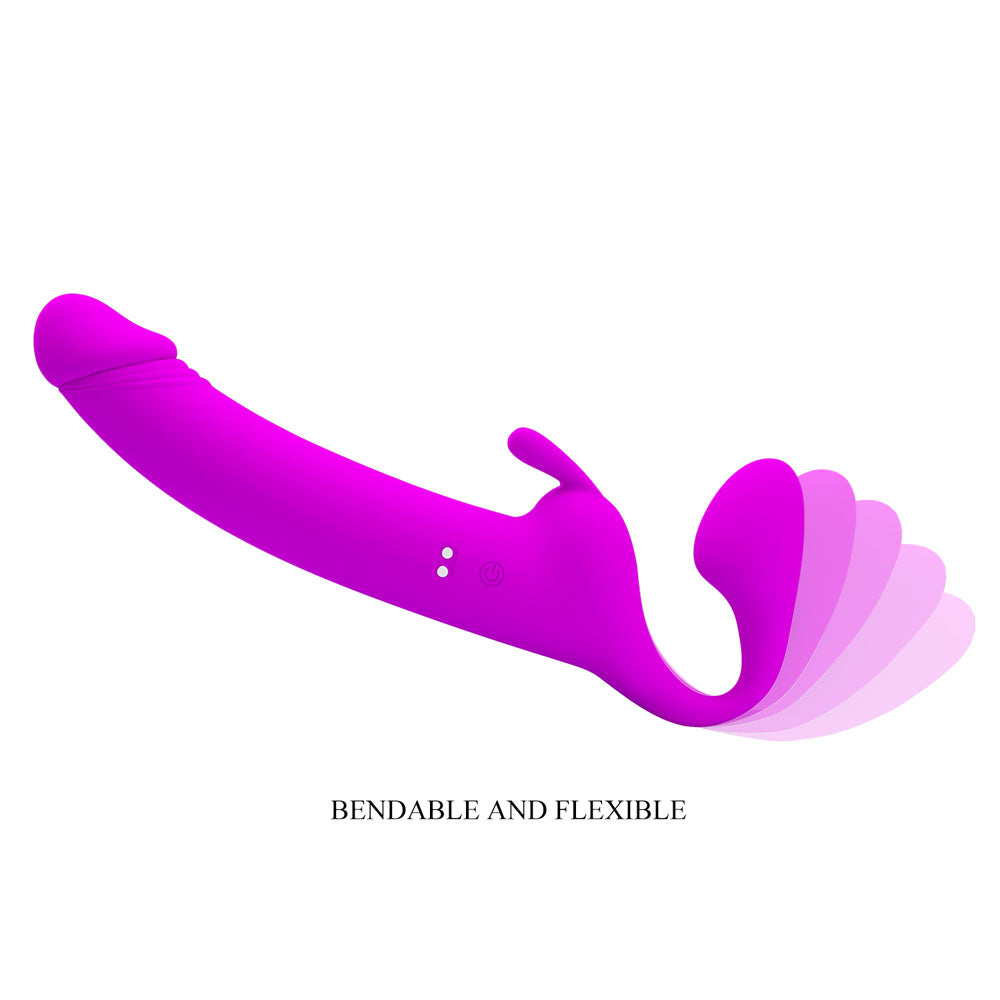 Party Up OLIVER Strapless Strap-On - 28.3 cm USB Rechargeable Strapless Strap-On