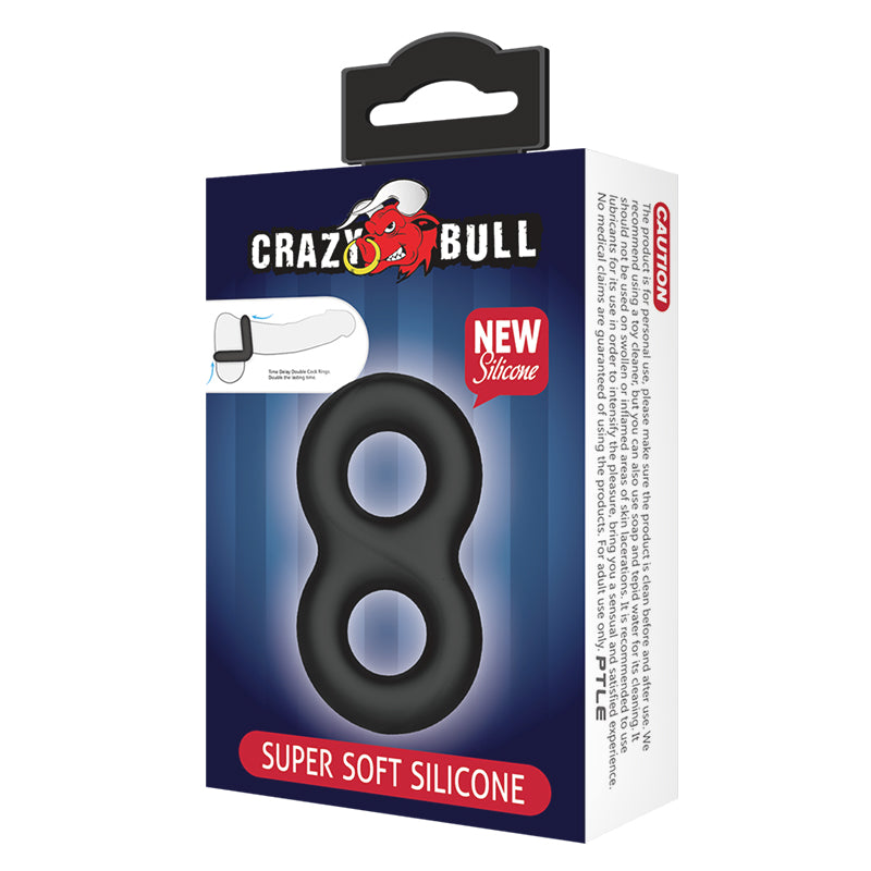 CRAZY BULL Double Donut Cock & Ball Ring - Cock & Ball Ring