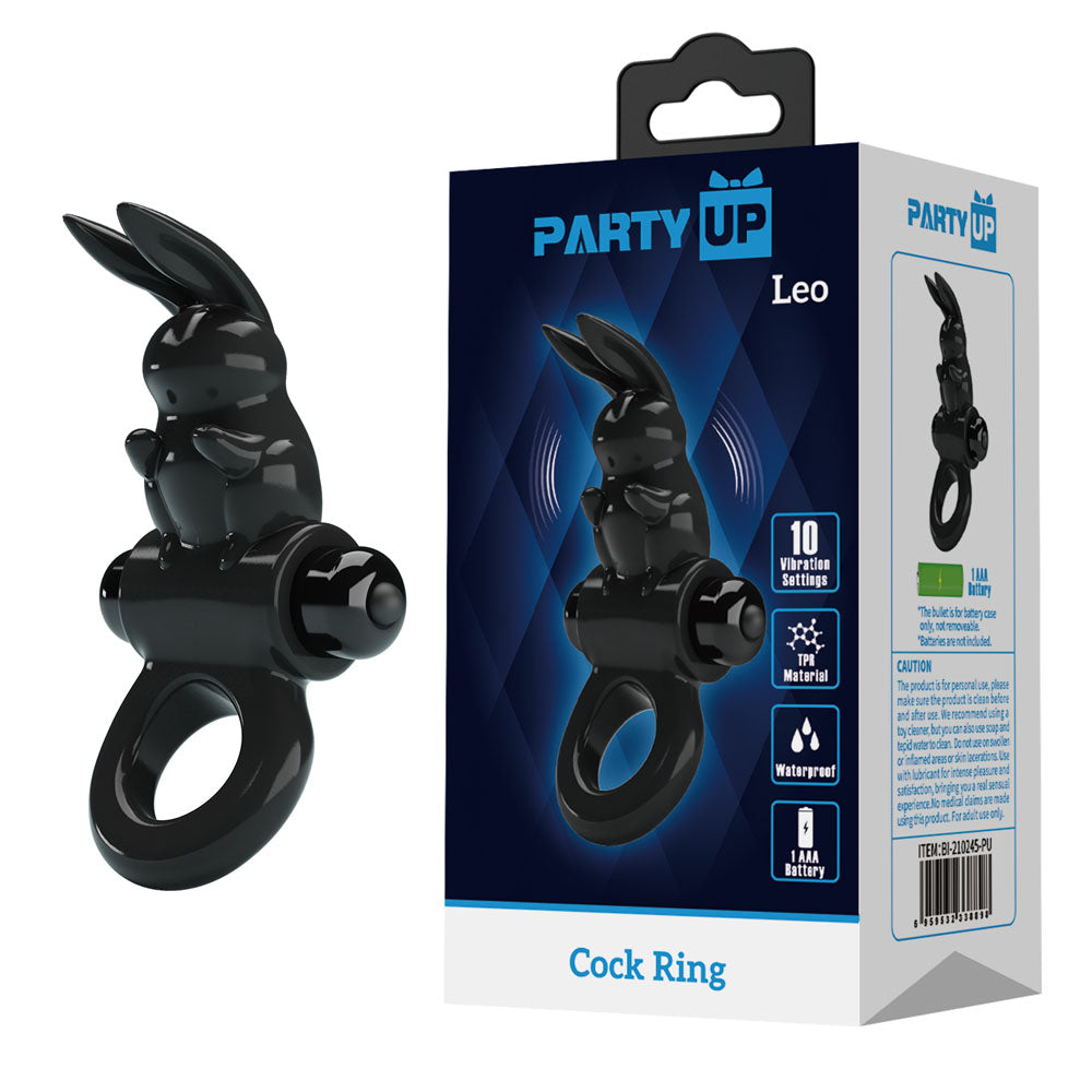 Party Up LEO Vibrating Cock Ring - Vibrating Cock Ring