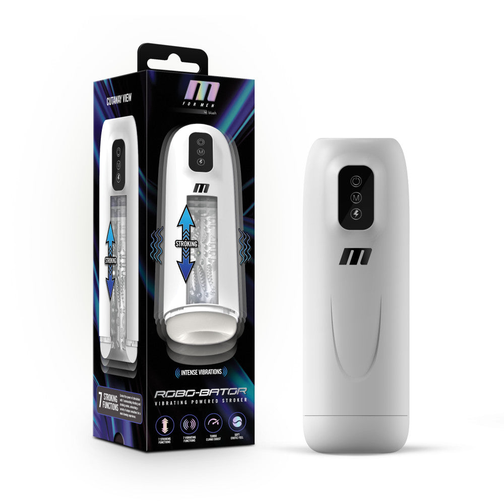 M For Men Robo-Bator - USB Rechargeable Vibrating Auto Stroker