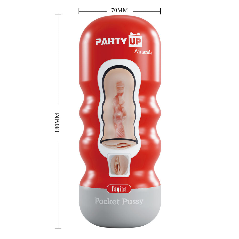 Party Up AMANDA Pocket Pussy - Vagina Stroker