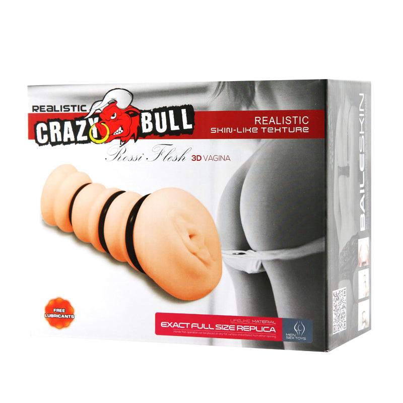 CRAZY BULL ROSSI Vagina Stroker - Vagina Stroker with Tightening Rings