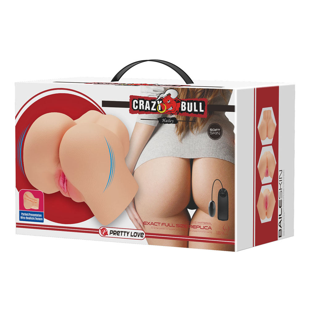 CRAZY BULL HAILEY Vibrating Doggy Torso - Vibrating Doggy Style Torso Masturbator