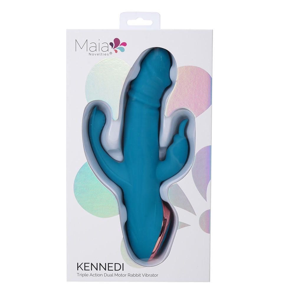 Maia KENNEDI - 23.5 cm USB Rechargeable Triple Stimulating Vibrator