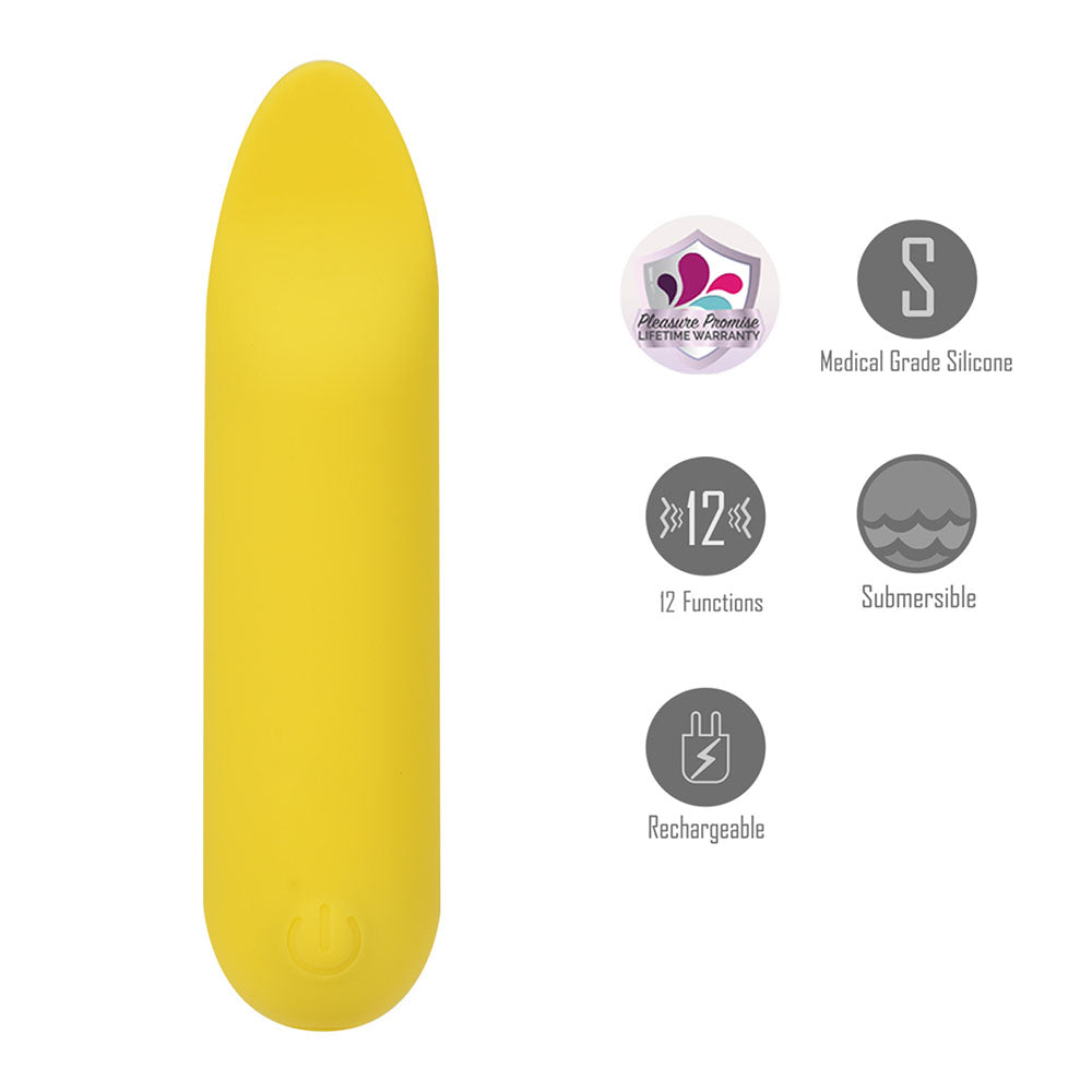 Maia TAWNI - - 9 cm USB Rechargeable Bullet with Flickering Tip