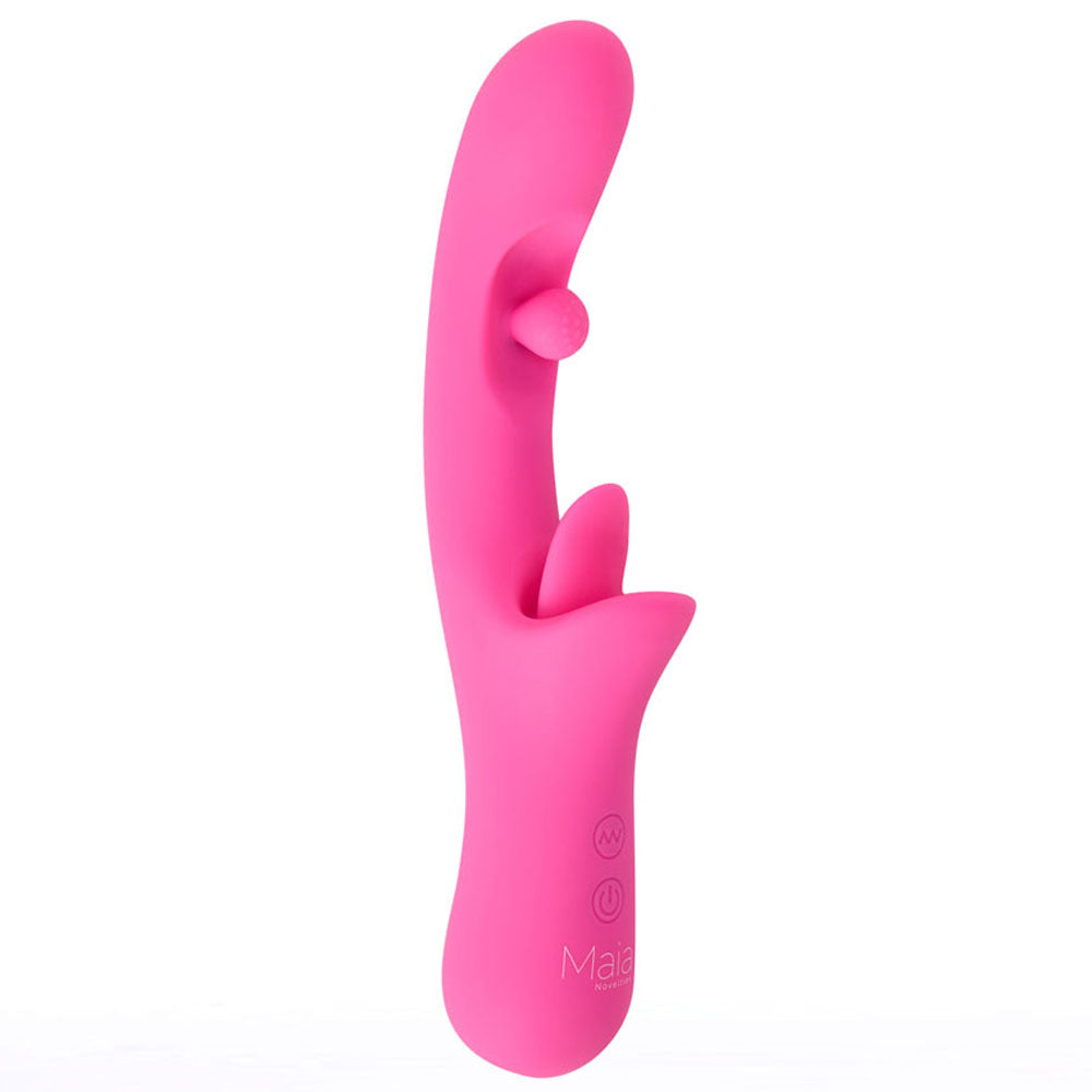 Maia ALORA - 24.1 cm USB Rechargeable Rotating & Licking Vibrator