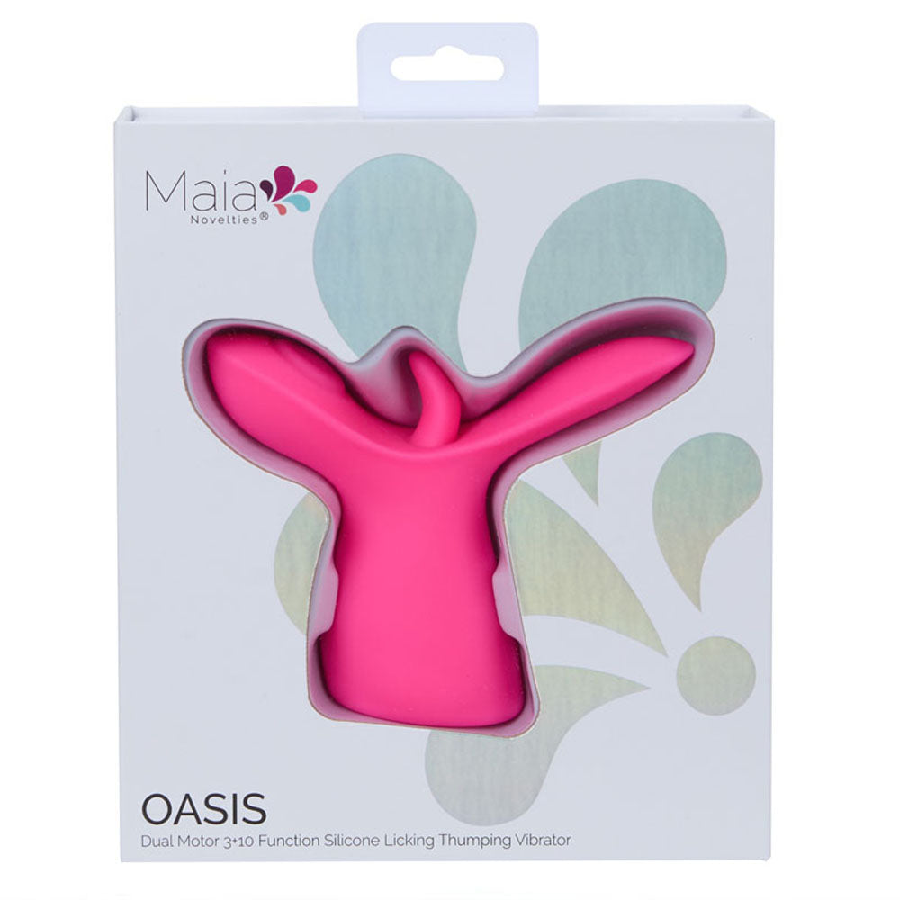 Maia OASIS -  -  USB Rechargeable Dual Motor Licking & Thumping Stimulator