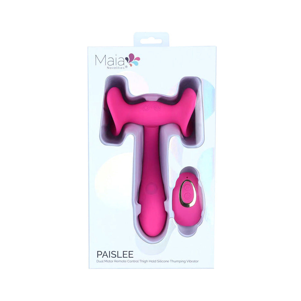 Maia PAISLEE - 16.5 cm USB Rechargeable Thigh Hold Vibrator with Wireless Remote