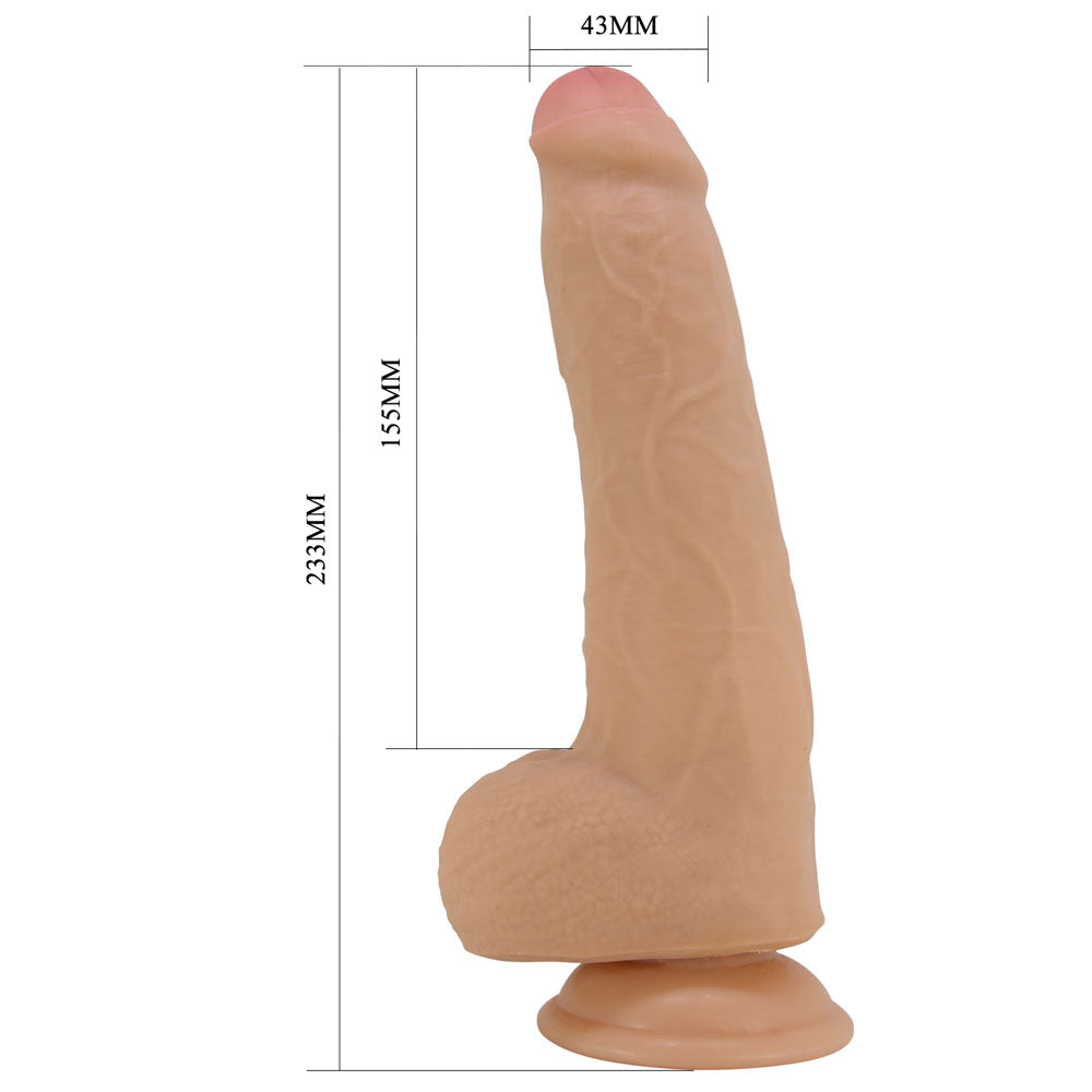 Party Up THOMAS Slide Skin Dong - 23 cm Flexible Dildo