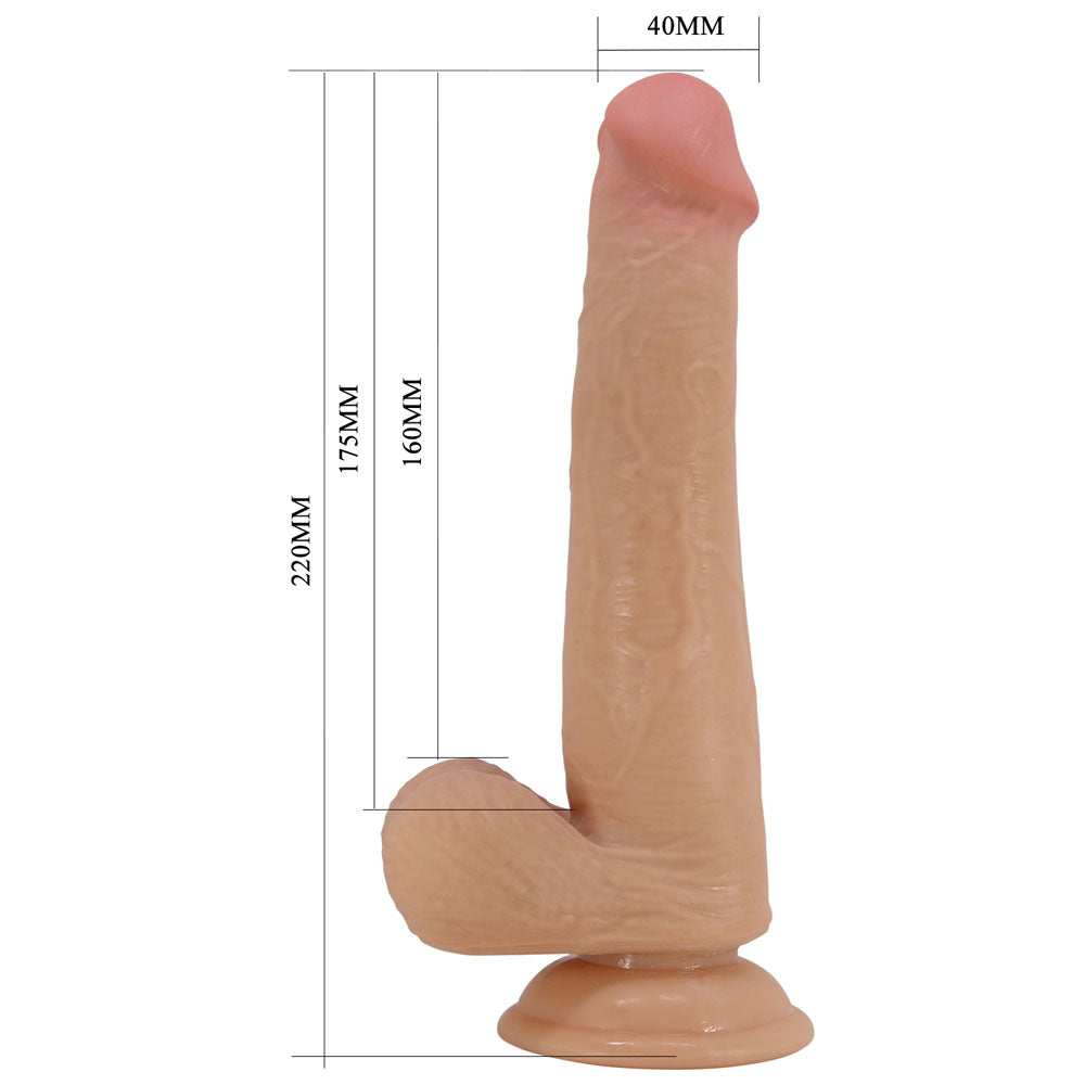 Party Up TIM Slide Skin Dong - 22 cm Flexible Dildo