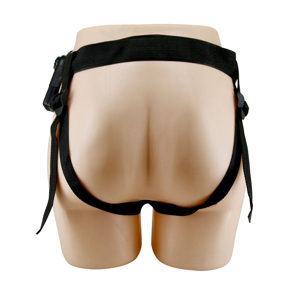 Party Up NELSON Vibrating Strap-On - 17.5 cm Vibrating Hollow Strap-On