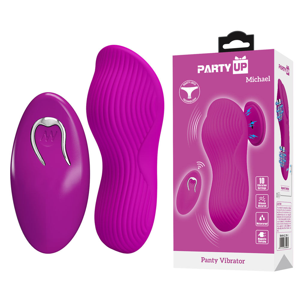 Party Up MICHAEL Panty Vibe - - USB Rechargeable Panty Vibrator with Wireless Remote Control