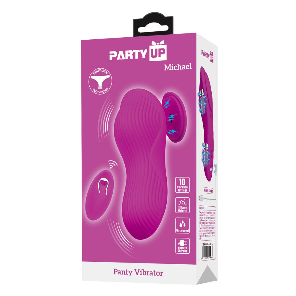 Party Up MICHAEL Panty Vibe - - USB Rechargeable Panty Vibrator with Wireless Remote Control