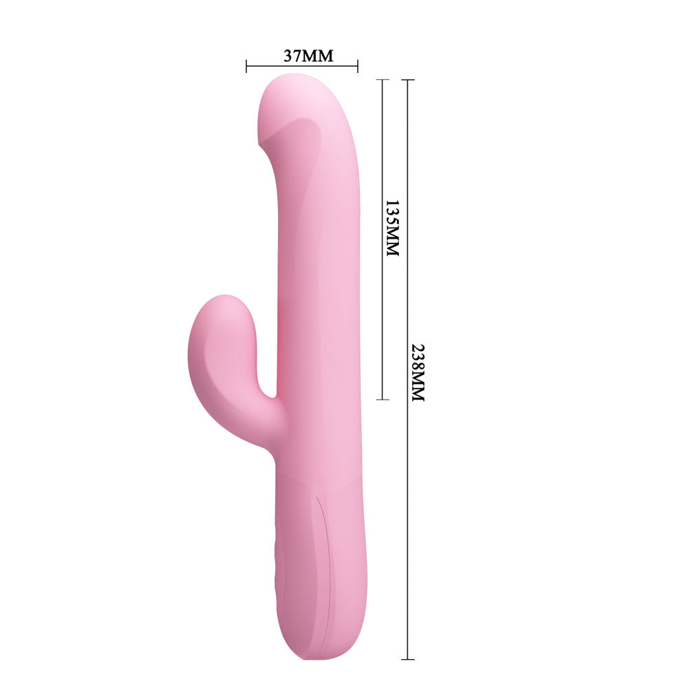 Party Up DEAN Wavy Rotation Vibe - - 23.8 cm USB Rechargeable Rotating Rabbit Vibrator