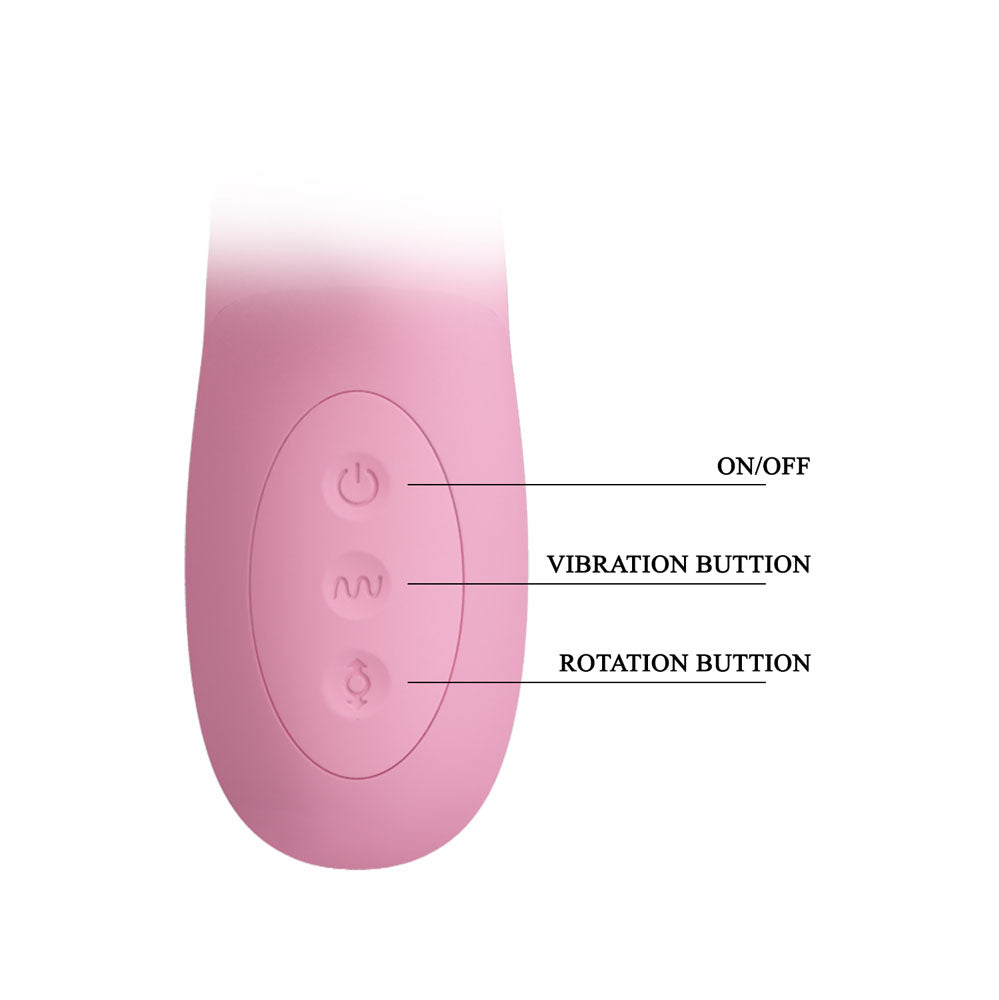 Party Up DEAN Wavy Rotation Vibe - - 23.8 cm USB Rechargeable Rotating Rabbit Vibrator