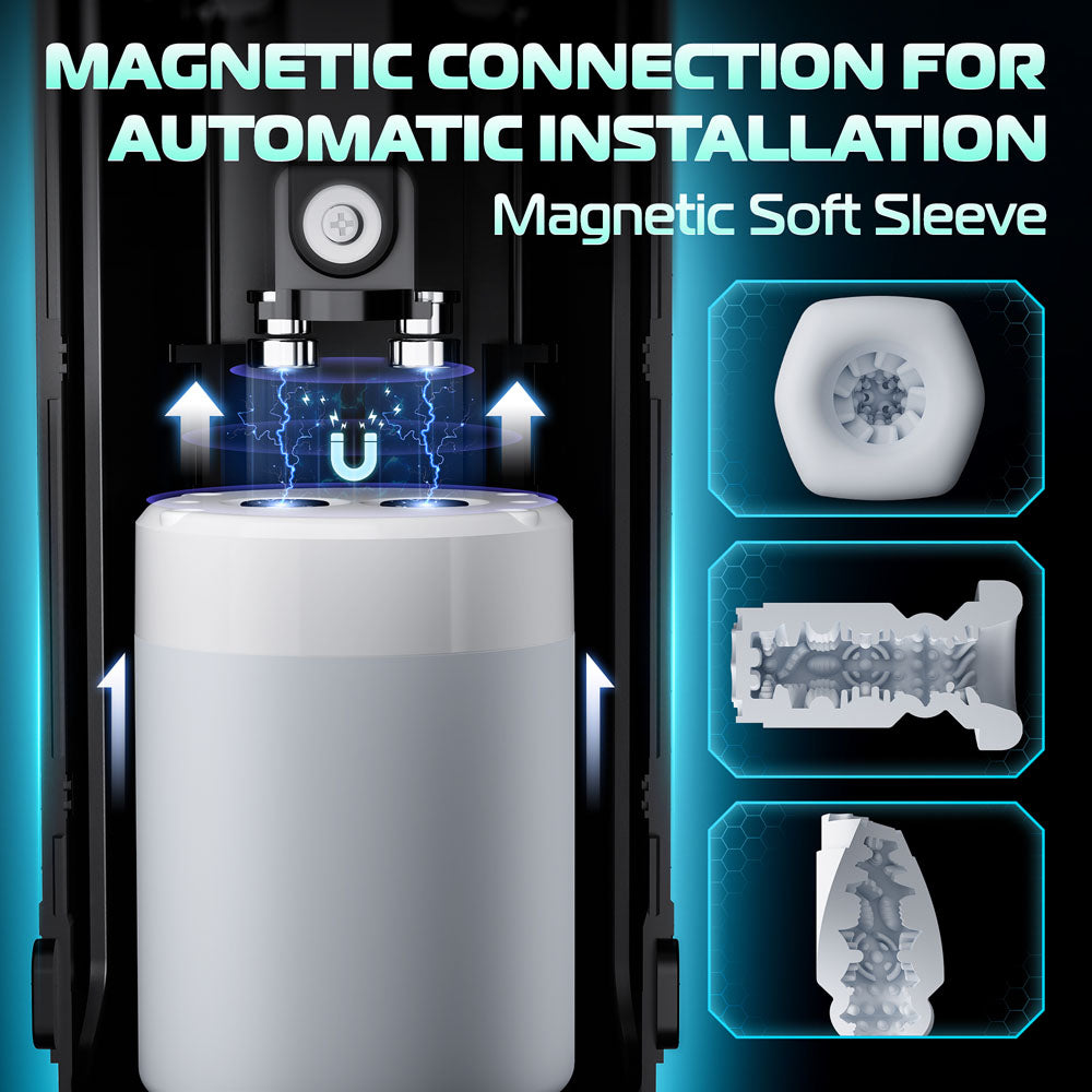 CyberSkin B-Titan - USB Rechargeable Thrusting & Vibrating Auto Masturbator with Heater