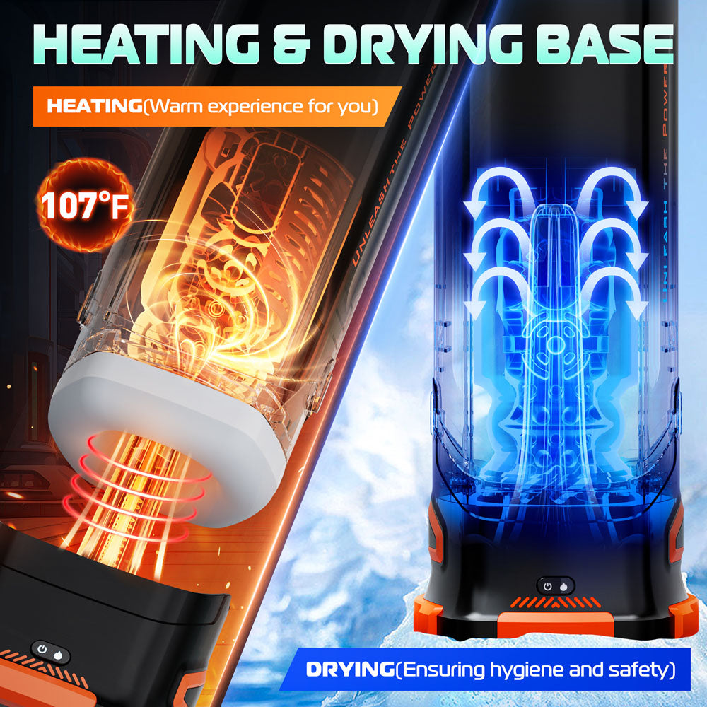 CyberSkin B-Titan - USB Rechargeable Thrusting & Vibrating Auto Masturbator with Heater