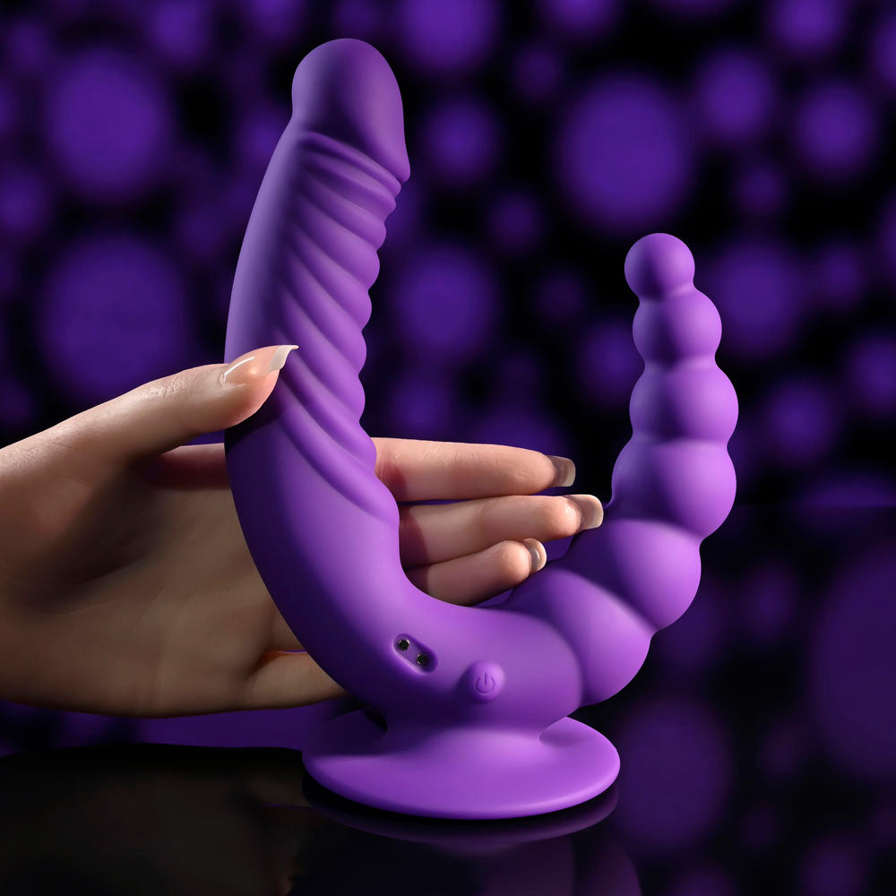 Evolved THE RIDER - USB Rechargeable Double Ended Vibrator with Wireless Remote